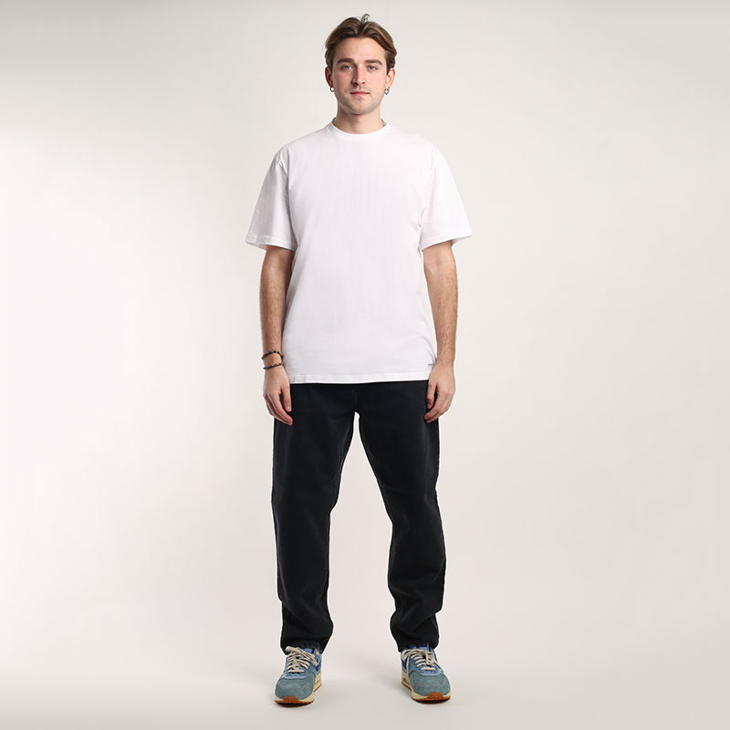 мужская футболка Carhartt WIP Standard Crew Neck T-shirt  (I029370-white/white)  - цена, описание, фото 4